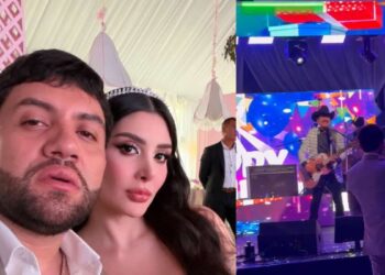 Luis R Conriquez celebra el bautizo de su bebé con una fiesta inolvidable
