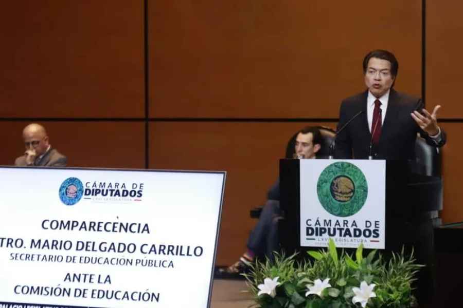 Mario Delgado reporta 90 % de cobertura educativa y anuncia más apoyos en México