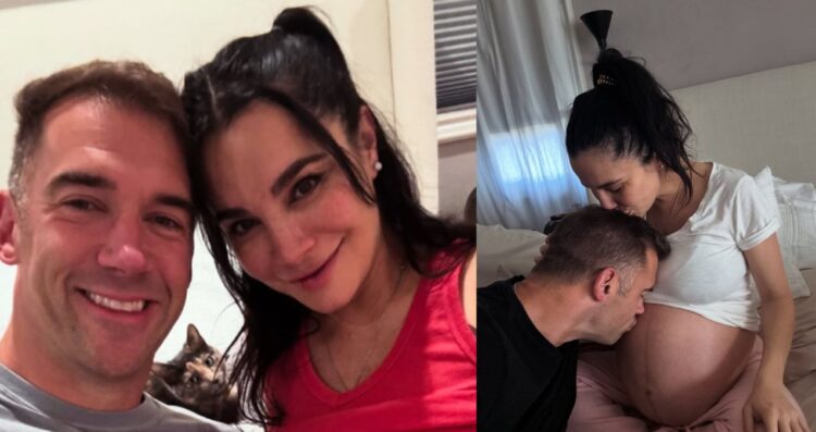 Martha Higareda y Lewis Howes esperan con ilusión la llegada de sus mellizas