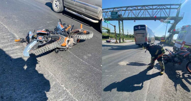 Motociclista lesionado en Linares