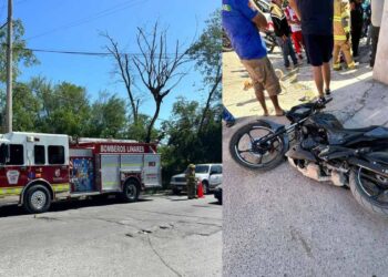 Motociclista lesionado en Linares