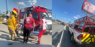 Motociclista lesionado en Linares