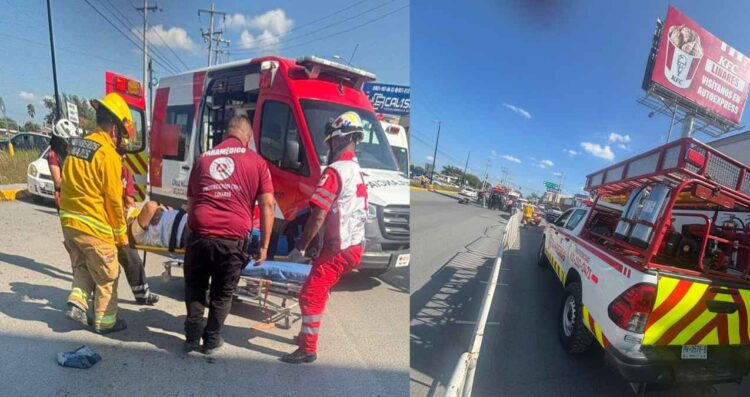 Motociclista lesionado en Linares