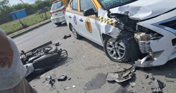 motociclista lesionado Cadereyta