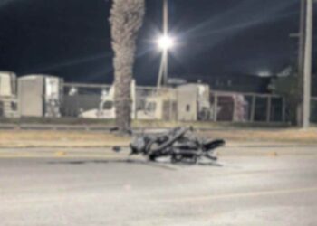 Muere motociclista en Nuevo Laredo