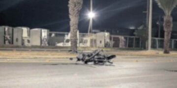 Muere motociclista en Nuevo Laredo