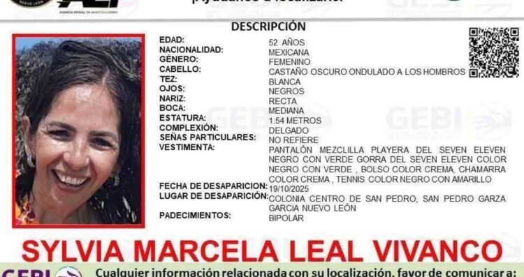 Mujer desaparecida en San Pedro, Nuevo León, es hallada con vida