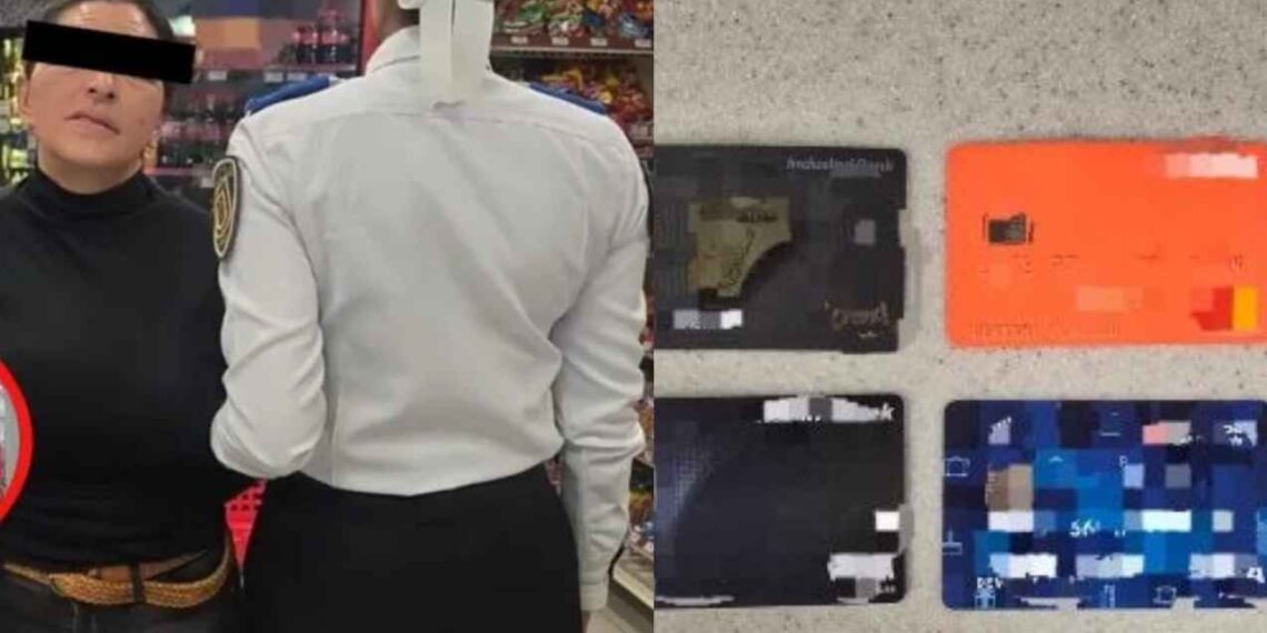 Mujer fue detenida en CDMX tras intentar gastar 5 mil pesos en cigarros con tarjetas robadas