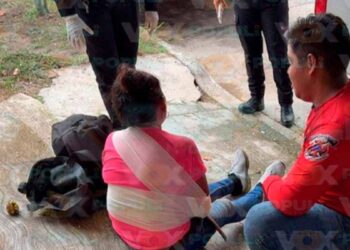 Mujer golpeada por su hijo en Madero