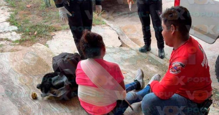 Mujer golpeada por su hijo en Madero