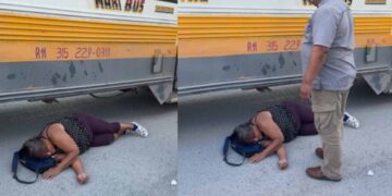 Mujer lesionada en Matamoros