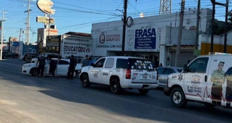 Mujer lesionada en Matamoros