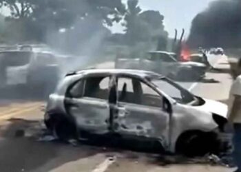 vehículos incendiados Chiapas