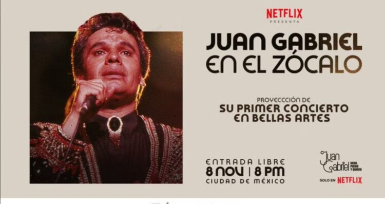 Netflix y la CDMX rendirán homenaje a Juan Gabriel con proyección en el Zócalo