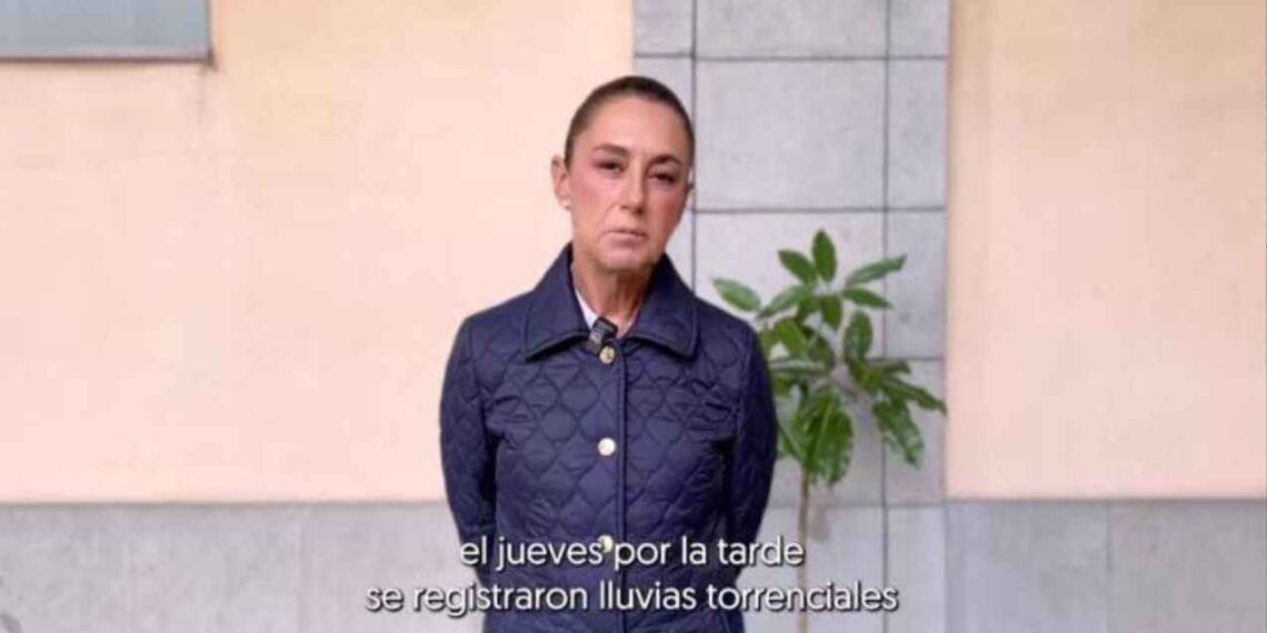 “No vamos a dejar a nadie desamparado”: Claudia Sheinbaum promete apoyo total a familias afectadas por las lluvias
