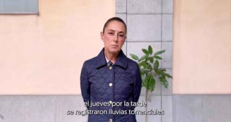 “No vamos a dejar a nadie desamparado”: Claudia Sheinbaum promete apoyo total a familias afectadas por las lluvias