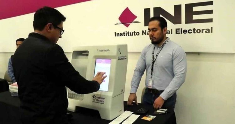 INE voto electrónico partidos políticos
