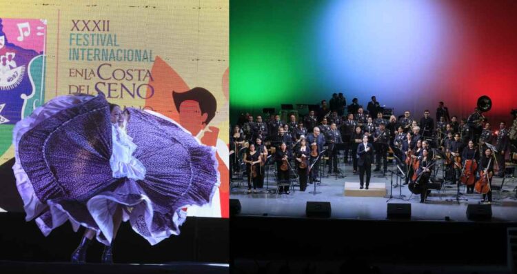 Presenta Guardia Nacional espectáculo de danza y música en el Festival Internacional en la Costa del Seno Mexicano