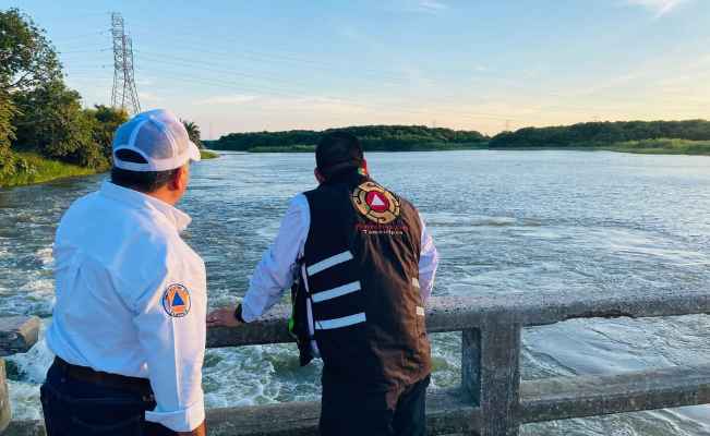 Prevén que el río Pánuco alcance su cresta este fin de semana en el sur de Tamaulipas