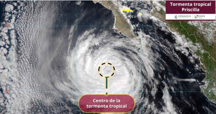 Priscilla disminuye a tormenta tropical: ¿Dónde seguirá ocasionando lluvias intensas?