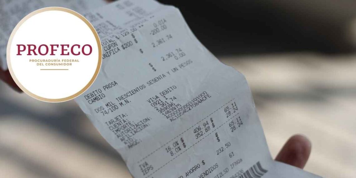 Profeco advierte no tires tu ticket de compra, es tu mayor respaldo legal