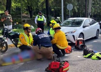 Repartidor queda herido tras ser embestido por vehículo en San Pedro, NL