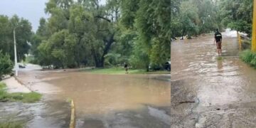 Se desborda el río San Marcos en Cd. Victoria Tamaulipas; cierran el vado de la Avenida del Estudiante
