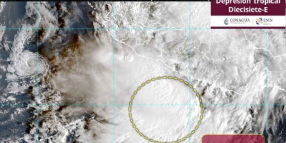 Se forma la depresión tropical Diecisiete-E en el Océano Pacífico: ¿Dónde ocasionará lluvias torrenciales?