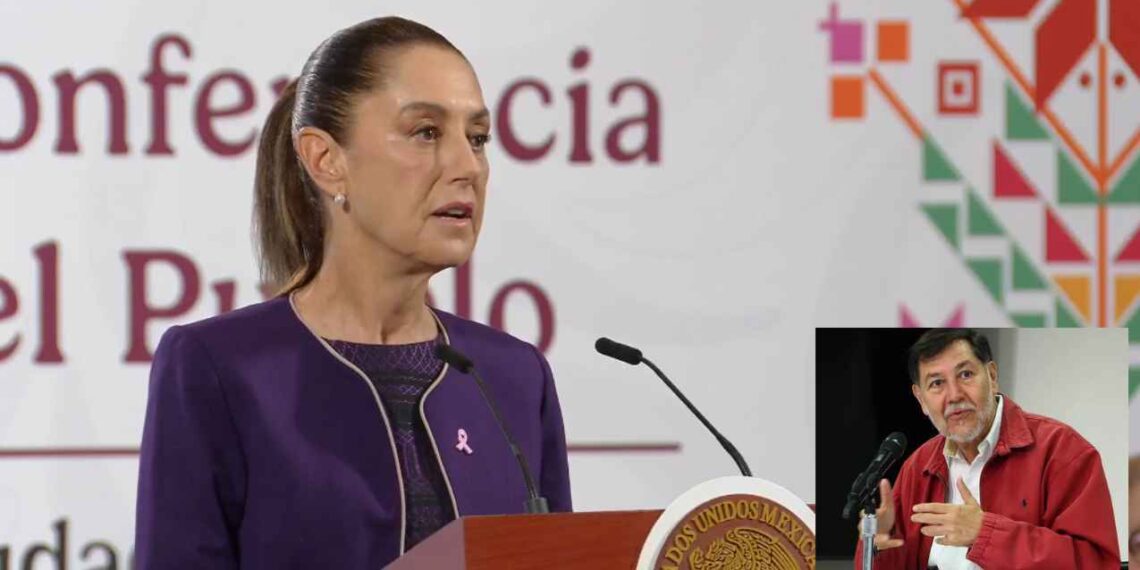 Sheinbaum señala que Gerardo Fernández Noroña debe explicar su licencia en el Senado