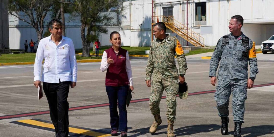 Sheinbaum supervisa río Pánuco (1)