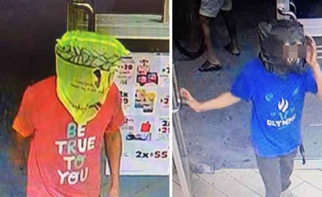 Sujeto usa una bolsa en la cabeza para asaltar tienda de conveniencia en Monterrey, Nuevo León