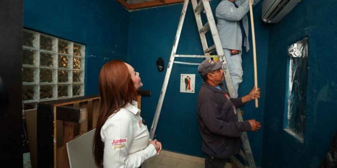 Carmen Lilia trabajos de reparación explosión