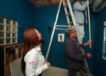 Carmen Lilia trabajos de reparación explosión