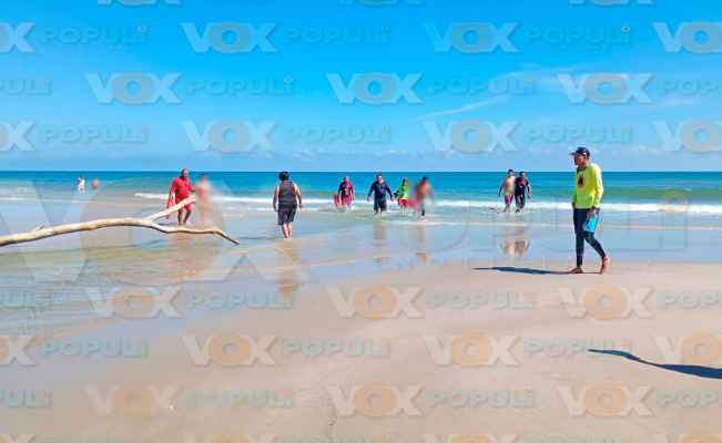 Turistas de Guanajuato son salvados tras casi morir ahogados en Playa Miramar de Cd. Madero, Tamaulipas