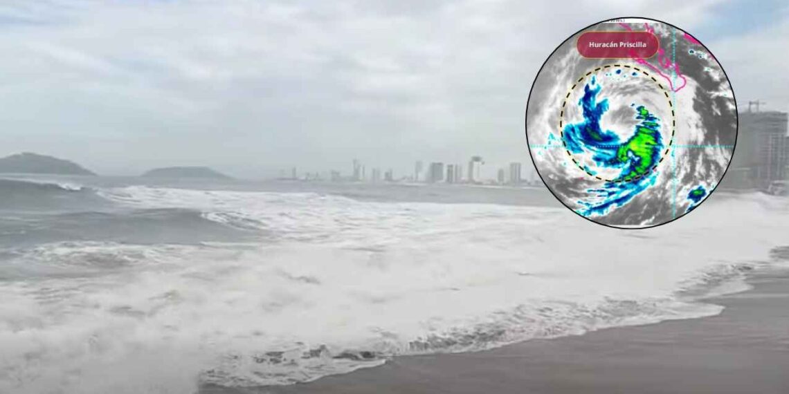 VIDEO: Así lucen las playas de Mazatlán por el paso de huracán Priscilla