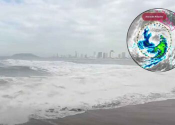 VIDEO: Así lucen las playas de Mazatlán por el paso de huracán Priscilla