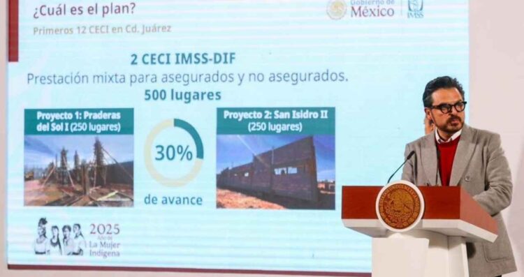 Zoé Robledo presenta el nuevo modelo de cuidado infantil del IMSS