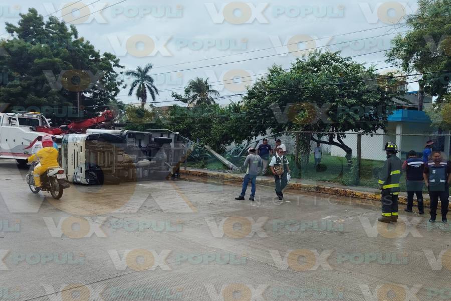 accidente camión en Ciudad Madero