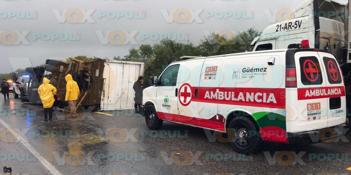 accidente en carretera victoria-matamoros