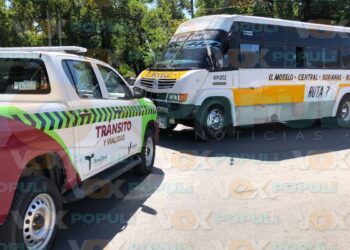 accidente vial con microbús en ciudad victoria