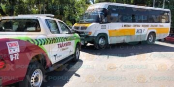 accidente vial con microbús en ciudad victoria