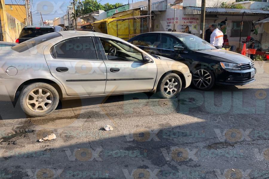 accidente vial en centro de Ciudad Victoria
