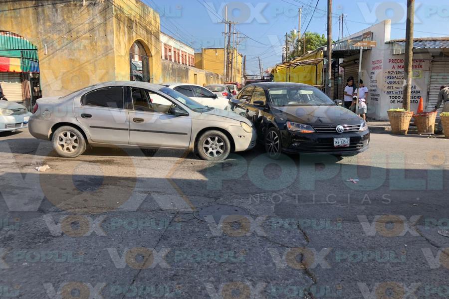 accidente vial en centro de Ciudad Victoria