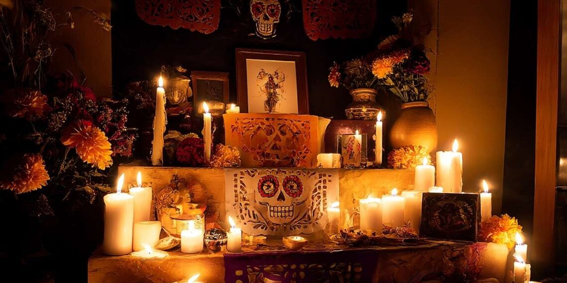 altar de muertos veladoras significado