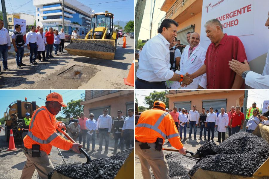 bacheo en rutas de salud en victoria