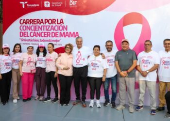 caminata en tamaulipas contra el cáncer de mama