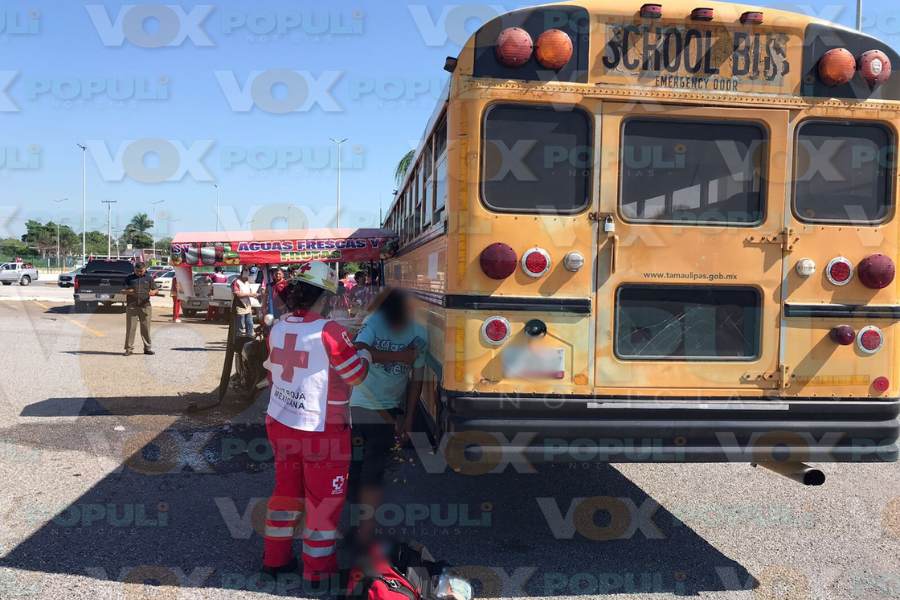 choque con autobús en ciudad victoria