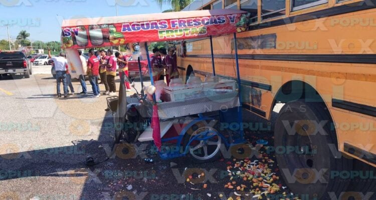 choque con autobús en ciudad victoria