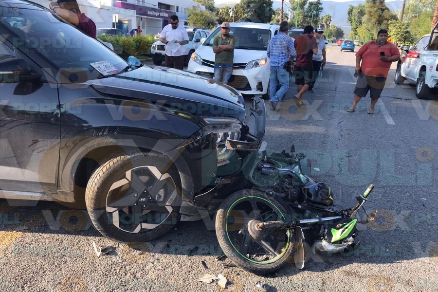 choque contra empleado de comapa victoria