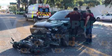 choque contra empleado de comapa victoria